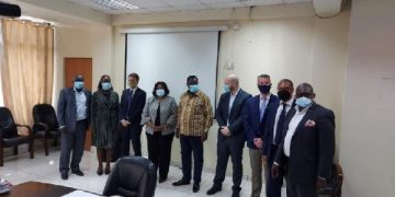 Representatives from the British High Commission and Ministry of Roads and Highways - norvanreports