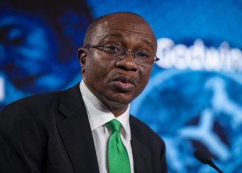 Godwin Emefiele, Governor of Central Bank of Nigeria, speaks at the Nigeria Capital Markets and Banking Forum.  Chris J Ratcliffe / Bloomberg