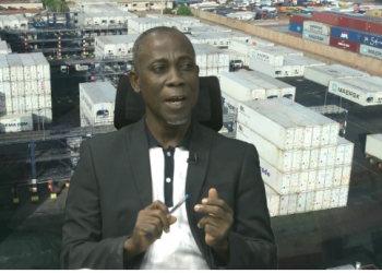 Head of the Imports and Exports Control Division of the FDA, Emmanuel Yaw Kwarteng, speaking on Eye on Port