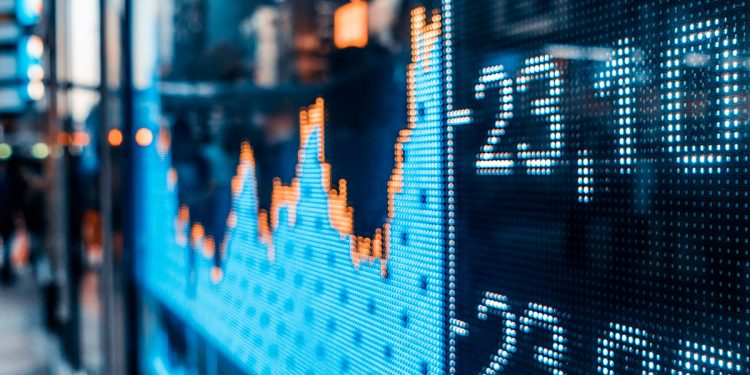 Display stock market numbers