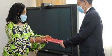 Foreign Affairs Minister, Shirley Ayorkor Botchwey and Ambassador Lu Kun - norvanreports
