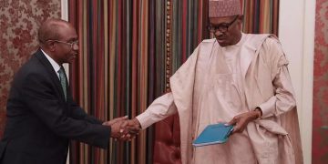 Nigeria's Central Bank Governor with President Buhari - norvanreports