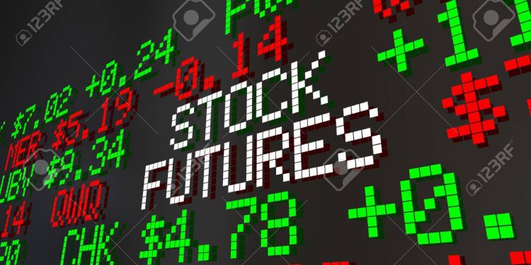 Stock Futures Early Trading Market Values Ticker Prices 3d Animation