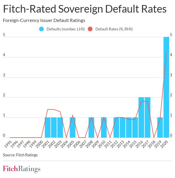 Sovereign defaults hit record in 2020; more are possible