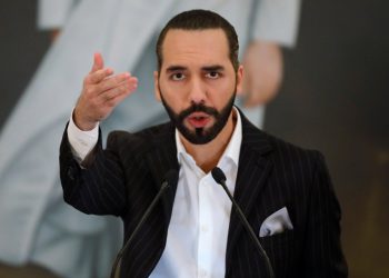 El Salvador President Nayib Bukele speaks during a news conference in San Salvador, El Salvador, June 6, 2021. REUTERS/Jose Cabezas