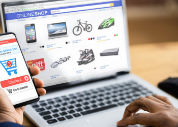 African American Hands Shopping In Online Ecommerce Store