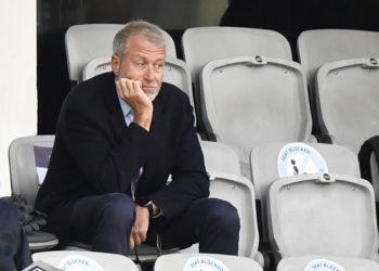 FILE - Chelsea soccer club owner Roman Abramovich attends the UEFA Women's Champions League final soccer match in Gothenburg, Sweden on Sunday, May 16, 2021. Abramovich, a former Russian provincial governor and Vladimir Putin ally who became a steel and metals magnate, is now a dual Israeli citizen with a net worth estimated at more than $13 billion. He has used his fortune to buy the British soccer club Chelsea and homes in London and New York. (AP Photo/Martin Meissner, File)