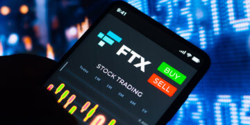 In this photo illustration, the stock trading graph of FTX Token (FTT) seen on a smartphone screen. (Photo by Rafael Henrique / SOPA Images/Sipa USA)No Use Germany.