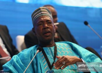 ISTANBUL, TURKEY - DECEMBER 3: Gambian Minister of Tourism and Culture Hamat Ngai Kumba Bah speaks during 'Ministerial Segment' meeting within the 3rd UNWTO/UNESCO World Conference on Tourism and Culture in Istanbul, Turkey on December 3, 2018. (Photo by Arif Hudaverdi Yaman/Anadolu Agency/Getty Images)