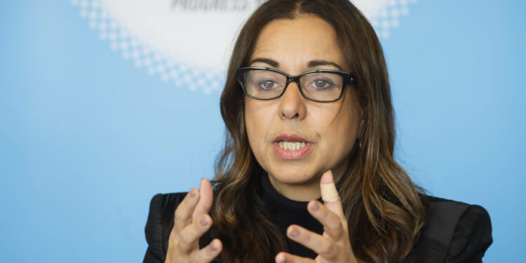 Solvay CEO Ilham Kadri pictured during a press conference of chemical company Solvay to present the year 2019 results, Wednesday 26 February 2020 in Brussels. BELGA PHOTO THIERRY ROGE (Photo by THIERRY ROGE/BELGA MAG/AFP via Getty Images)