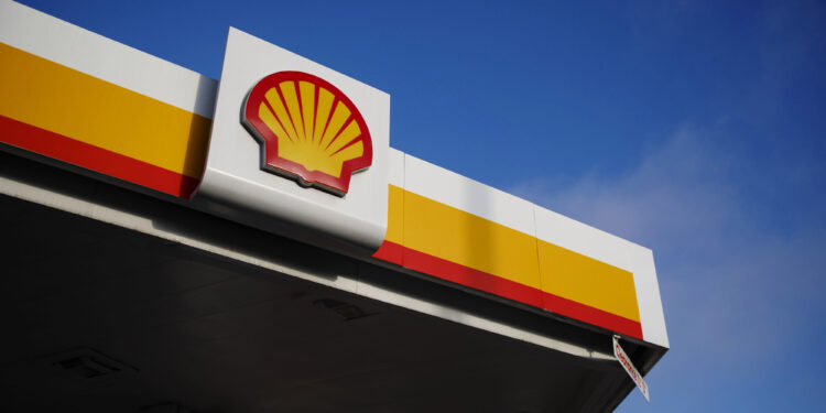 Royal Dutch Shell Plc signage is displayed outside the company's gas station in Torrance, California, U.S., on Sunday, July 28, 2019. Photographer: Patrick T. Fallon/Bloomberg