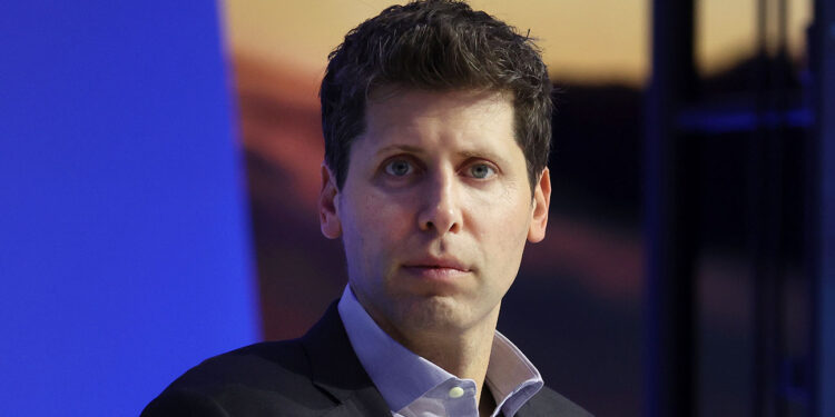 SAN FRANCISCO, CALIFORNIA - NOVEMBER 16: OpenAI CEO Sam Altman looks on during the APEC CEO Summit at Moscone West on November 16, 2023 in San Francisco, California. The APEC summit is being held in San Francisco and runs through November 17. (Photo by Justin Sullivan/Getty Images)