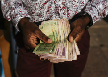 Zimbabwean bond notes photographed in Bindura, east of Harare on Sunday, July 29 2018, the day before Zimbabwe go to vote. Pic: Waldo Swiegers / Bloomberg
