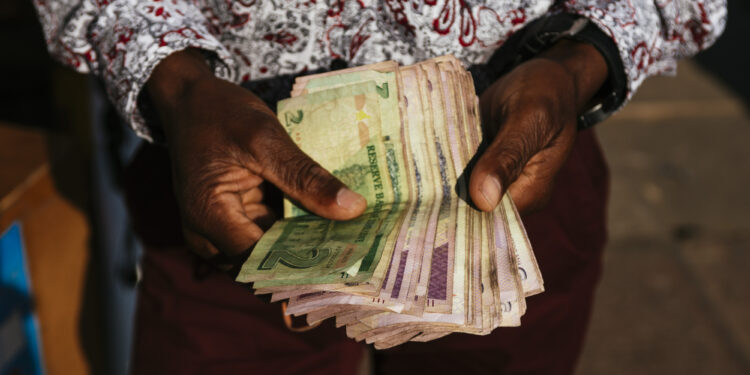 Zimbabwean bond notes photographed in Bindura, east of Harare on Sunday, July 29 2018, the day before Zimbabwe go to vote. Pic: Waldo Swiegers / Bloomberg