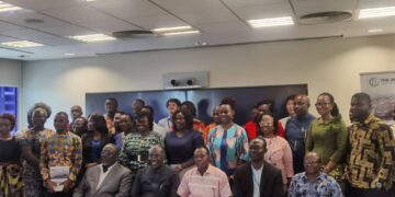 Participants at the launch of the World Bank report on the Climate and Health Vulnerability Assessment (CHVA) for Ghana