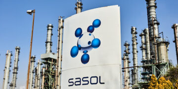 A sign in the octene and hexene solvents zone at Sasol Ltd.'s main plant which uses gasification to make fuel, in Secunda, Mpumalanga, South Africa, on Thursday, Aug. 18, 2022. Sasol is a global chemicals and energy company. Photographer: Waldo Swiegers/Bloomberg