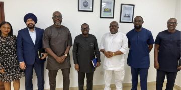 •	A group picture of the delegation with the Ag. Director General of NCA