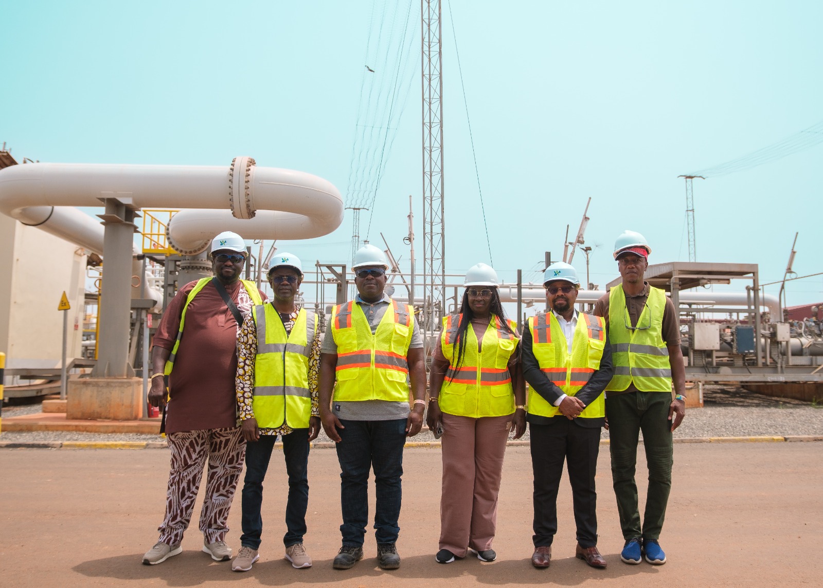 Officials of WAGPA during the inspection visit to WAPCo