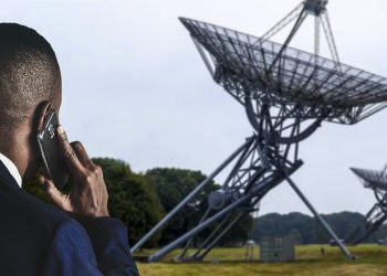 Young african american businessman on the phone
