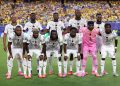 KANSAS CITY, MISSOURI - JULY 03: Ghana players pose for a team photograph before the FIFA World Cup 2026 Round of 32 match between Colombia and Ghana at Kansas City Stadium on July 03, 2026 in Kansas City, Missouri. (Photo by Luke Hales/Getty Images)