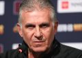 SANTA CLARA, CALIFORNIA - JULY 1: Head coach Carlos Queiroz of Qatar talks to the media during a press conference ahead of the match between Mexico and Qatar as part of the 2023 CONCACAF Gold Cup at Levi's Stadium on July 1, 2023 in Santa Clara, California. (Photo by Omar Vega/Getty Images)