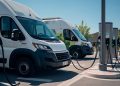 Green Delivery Solutions. Fully Electric Van. EV shipping truck.