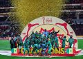 Rabat, Morocco - January 18: Senegal are celebrated as the AFCON champions after the Africa Cup Of Nations Final match between Senegal and Morocco at Prince Moulay Abdellah Stadium on January 18, 2026 in Rabat, Morocco. (Photo by Torbjorn Tande/DeFodi Images/DeFodi via Getty Images)